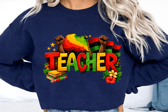 Afro Teacher Black History Month PNG: Celebrating Education, Culture, and Empowerment