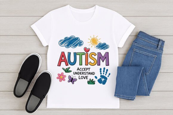 Autism Acceptance Love PNG: A Vibrant Design for Awareness and Inclusion