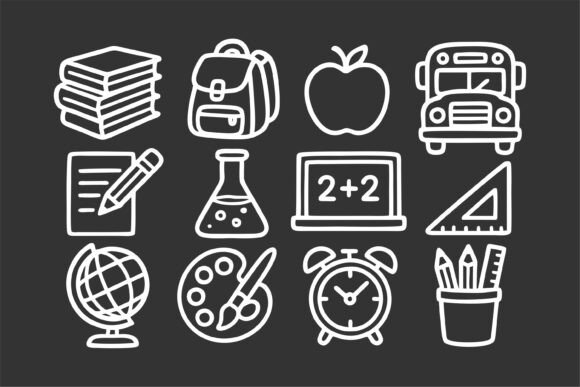 Icons Education and School: Enhancing Learning Through Visual Communication