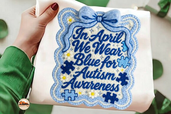 In April We Wear Blue Autism Shirt Png: A Strategic Design Resource for Awareness and Branding