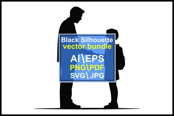 Silhouettes Man and Child Shaking Hands – A Powerful Visual for Connection and Communication