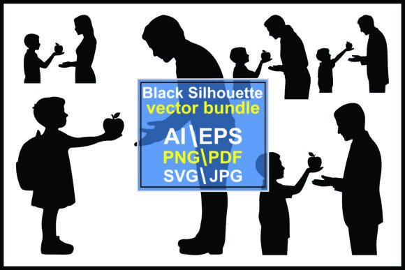Silhouettes of Children Giving Apples: A Symbolic Design for Meaningful Communication
