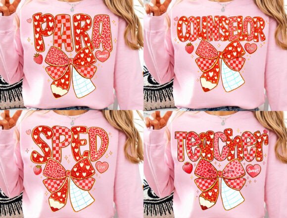 Valentine Teacher PNG Bundle: A Practical Choice for School-Themed Valentine’s Day Projects