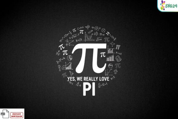 Yes We Really Love Pi Math PNG: A Modern Design for Math Enthusiasts and Educators
